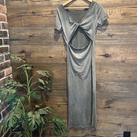 Topshop backless double thigh split maxi - Picture 4 of 8